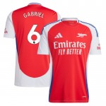 Nogometni Dresovi Arsenal Gabriel 6 Domaći 2024-25 Kratkih Rukava